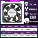 2 Pieces DC 5V 12V 24V 60mm 60x60x25mm Cooling Fan 6025 PC Computer Cooler Fan Axial Fan Sleeve Ball Bearing Industry Fans