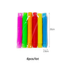 Pop Tubes Bunte Stressabbau-Spielzeuge Zappel-Sensorik-Spielzeuge für Kinder, Erwachsene, Kleinkinder Lernspielzeuge Stretch Tube