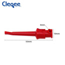 Cleqee P5002 10pcs SMD IC Test Hooks Clips Mini Grabbers Copper Clamp ABS Cover For Breadboard Multimeter DIY Electronics Cable