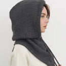 The Arctic Mantle | Hand-Knitted Winter Balaclava with Merino-Blend Insulation