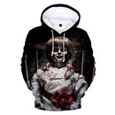 Annabelle 3D Print Hoodies Men Sweatshirt Harajuku Hoody Tracksuits 3D Print Horror Movie Annabelle Hoodie Streetwear Clothes