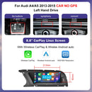 Linux Car Multimedia Radio Touch Screen For Audi A4 A5 2013-2015 with Wireless CarPlay Android Auto Airplay Miracast Function