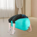 Air Roller Gymnastik-Fass Rückwärtssalto Trainer Yoga-Training aufblasbare Gymnastikmatten faltbar mit Luftpumpe, Grün