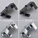 Rozin Black Smart Thermostatic Shower Faucet Set Bathroom Intelligent Rainfall Digital Mixer Tap With Rack and Bidet Bath System