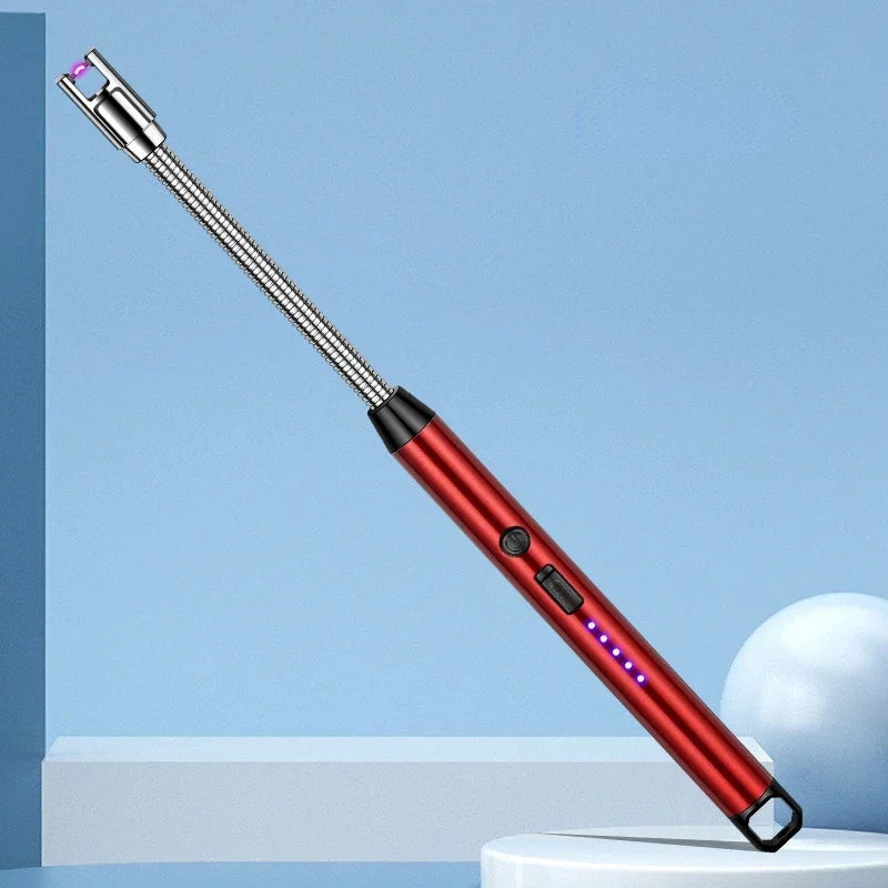 Kitchen USB Electric Arc Lighter Rechargeable Windproof BBQ Flameless Plasma Candle Long Lighters Hose Gas Stove Ignition Gun