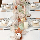 Artificial Maple Leaves Garland Pumpkin Fake Plants Autumn Fall Home Decoration Thanksgiving Halloween Christmas Wedding Decor