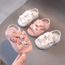 Summer Baby Girls Sandals 1-3 Years Female Toddler Sandals Princess Sandals 2023 Non-slip Soft-soled Cute Pink Flat Kids Shoes