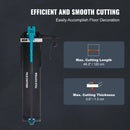 SucceBuy Manual Tile Cutter Laser Positioning Single Rails W/ Supporting Feet Professional Push Knife for Cutting Ceramic