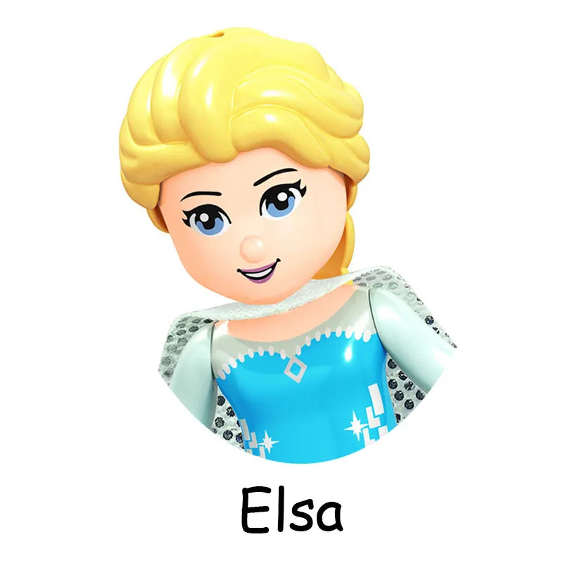 SLUBAN Girl Princess Royal Carriage Wagon Horse Racing Party Model Building Blocks Enlighten Action Figure Toys For Children