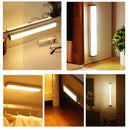 Motion Sensor Light Wireless LED Night Light Type C Rechargeable Lamp Cabinet Wardrobe Lamp Staircase Backlight For Kitchen LED