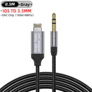 For Iphone 14 Plus 13 Pro 8 Pin To 3.5mm Jack Male Aux Cable For Apple 12 Mini 11pro Max Xr Car Converter Earphone Audio Adapter