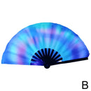 Classic Folding Fan Hand Fans Rainbow Home Print Bamboo Bone Cooling Handheld Festival Performance Dance Crafts Gift 33cm