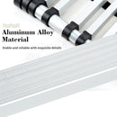 DayPlus 5m Telescopic Ladder 16.4ft Multi-Purpose Aluminum Lightweight Folding ladder Non-Slip Extendable Sturdy Home Loft Tool