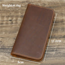Best Genuine Leather Personalised Wallet for Men with Checkbook Holder Long Pure Leather Wallet for Men Custom Engraved