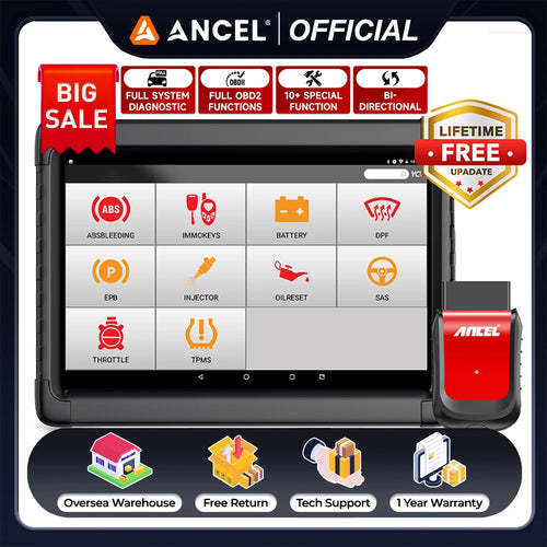 Ancel X6 OBD2 Automotive Scanner Professional ABS SRS Öl EPB BMS Reset Alle Systeme Bluetooth ODB OBD 2 Auto-Diagnose-Scan-Tools