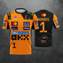 2026 New Jersey For Racing T-Shirt Rider #1 Lando Norris Rider #81piastri Fan Casual Clothing Breathable Family Kids Tees