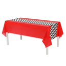 Black white racing tablecloth checkered flags racing car table cover plates cups race Track racing birthday party decor supplies