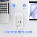 LED Wireless Mouse Rechargeable Silent Bluetooth-compatible Mouse Portable Dual Mode Computer Mice for Laptop Desktop MacBook