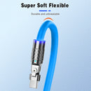 100W Liquid Silicone Fast Charge Cable Type For iPhone 14 Xiaomi Huawei Samsung USB C Micro USB Charge Cable for Playing Game
