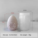 Easter Day Gift Egg Candle Making Silicone Mold Festival Embossed Butterfly Eggs Resin Epoxy Mould Sunflower Rose Soap Wax Tools