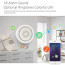 Tuya Smart Life WLAN-Sirenenalarm 100 dB Lautsprecher 18 Klingeltöne mit Blitzlichtalarm für Haus-Sicherheitssystem