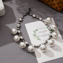 Women's Pearl Jewelry Set Multi Layer Faux Pearl Choker Necklace White Jewelry Sets for Women Girls Wedding and Themed Party