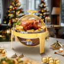 ROOMARK 9QT Chafing Dish Buffet Set, High Grade Stainless Steel Catering Warmer Complete Set with Thick Frame for Party Wedding