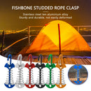1/5Pcs Adjustable Plank Floor Spring Fishbone Anchor Tent Pegs Buckle Outdoor Awning Deck Stakes Fixed Nails Camping Tent Hooks