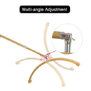 Fosoto Dimmable LED Gold Light wall mount half moon light Fill light for Beauty Salon Makeup Haircut Barbershop eyebrow tattoo