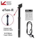 KS Eten -R ETEN-I Travel Seatpost, Remote Mountain Downhill Bike Dropper, EXA, Travel 100, 125mm, 30.9mm, 31.6mm x 100mm