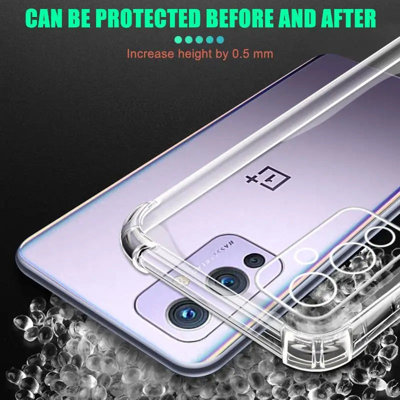 Transparent Shockproof Case For Oneplus 7 8 9 10 Pro 11 Ace Silicone Shell Nord CE 2 Lite 2T N10 N20 N100 N200 N300 Back Cover