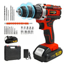 Lithium battery-powered screwdriver, electric screwdriver, electric hand drill, electric impact drill, combo set, home DIY kit