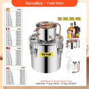 SucceBuy 3 5 8 Gal Alcohol Distiller Machine Moonshine Apparatus Beer Brewing Equipment Wine Dispenser Kit for Home Appliance