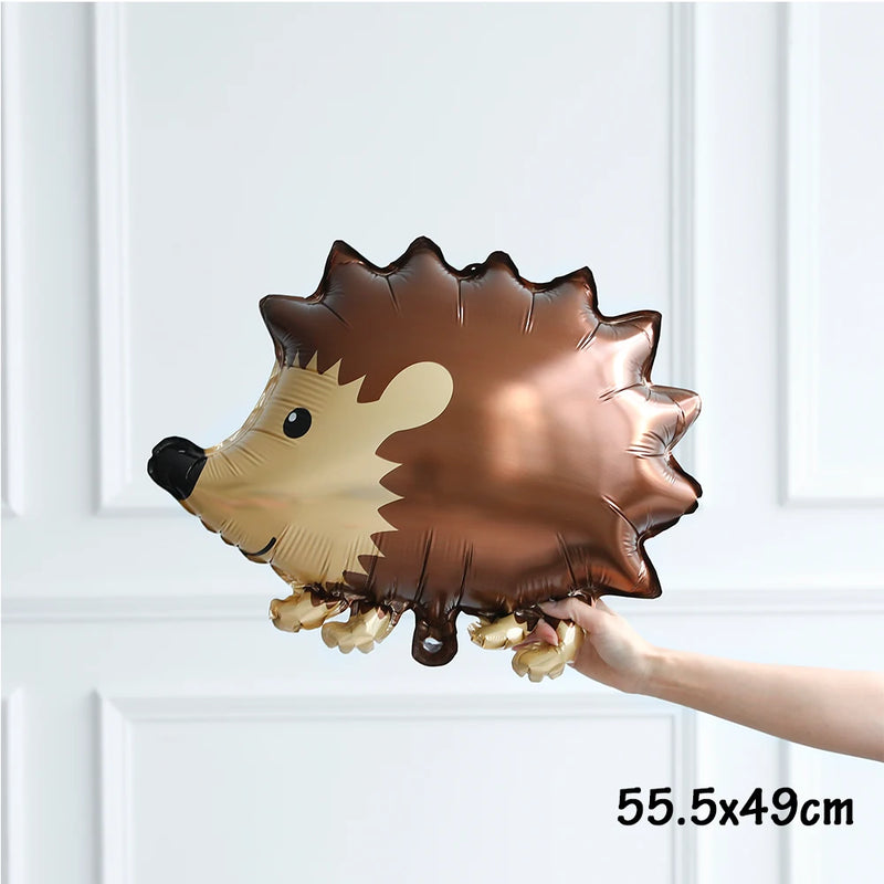 1/5pcs Autumn Maple Leaf Pine Cones Foil Balloons Squirrel Fox Animals Balloon Thanksgiving Brithday Party Decorations Kid Toys