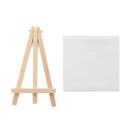 23 Pcs Mini Wood Easel and Painting Canvas Set Acrylic Drawing Paint Kit 12 Colors Acrylic Paint for Kids Birthday Party
