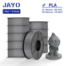 JAYO 3D Printer Filament PLA Series 1.75MM 5Rolls/10Rolls High Strength 100% No Bubble Neatly Wound for FDM DIY Gift Material