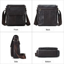 JOYIR Echtes Rindsleder Herren Vintage Handtaschen Überschlag Herren Umhängetaschen Lässige Kuriertaschen Mode Umhängetasche