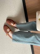 Aneikeh NEW Spring Autumn Fashion Hollow Out Mesh Women Ballet Flat Pumps Ladies Shoes Designer Low Heels Shallow Casual Loafers