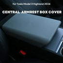 für Tesla Model 3 Highland 2024 TPE Soft Case Auto Mittelkonsolen Armlehnenabdeckung Auto Mittelarmlehnenbox Pad Abdeckung Zubehör