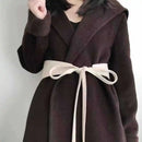 Fashion Tassel Lacing Waist Seal Women's Versatile Wide Waistband Decorative Dress Autumn and Winter Accessories New Belt