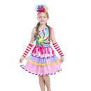 Candy Fairy Costume Girls Lollipop Cosplay Dress Toddler Carnival Purim Rainbow Vestidos Christmas Party Princess Clothing Gown