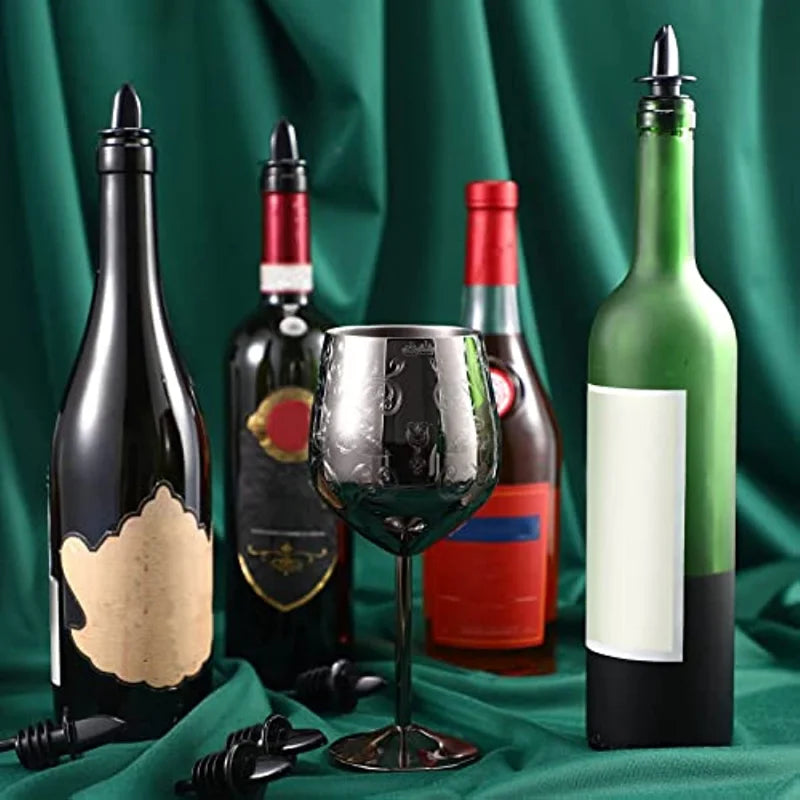 Liquor Bottle Pourers Flow Pourers Plastic Spouts Black Bottle Pourers for Bars Clubs Pubs Restaurants Coffee Shops