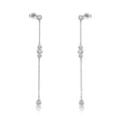 ANDYWEN 925 Sterling Silver Gold Mid long Necklace PIRAMIDE Long Earrings VERTICE Crystal CZ Fine Jewelry Set 2021 Wedding Gift