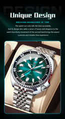 POEDAGAR Luxury Brand Men Clock Date Week Fashion Quartz Male Wristwatch Luminous Waterproof Stainless Steel Men's Watches Reloj