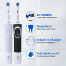 Oral B D100 Elektrische Zahnbürste 2D Vitality Reinigungszahnbürste Wasserdichte elektronische Zahnbürste Induktives Ladegerät mit Timer