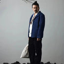 New Spring And Autumn Indigo Jacket Handmade Plant Indigo Jacket Casual Suit Jacket Retro French Workwear