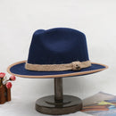 wool cowboy hats men hat felt male fedora with knot  felt hat for summer jazz disco hat for men black fedora hat  wool  hat