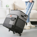 35L Collapsible Rolling Cooler Large Capacity Folding Picnic Trunk Leakproof Outdoor Moving Container for Beach Camping Travel