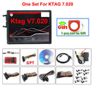 EU Version ECU Programming Tuning Tool For Kess V2 V5.017 OBD2 V7.020 For KTAG Firmware Car Trucks Master BDM Software Red PCB