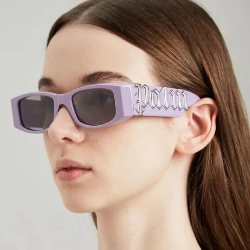 Vintage Sunglasses women Brand Designer Fashion Rectangle Small Frame Sun Glasses Man Retro Hip Hop Punk Trending Oculos De Sol
